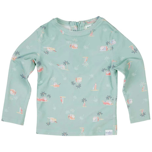 Toshi - Long Sleeve Half Zip Swim Rashie Uluwata [Size: 3]