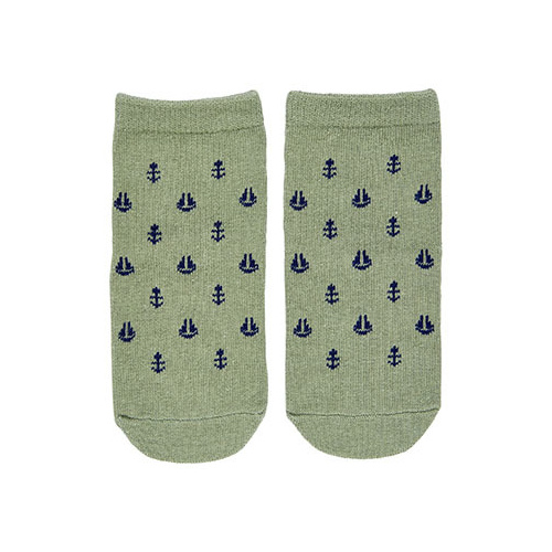 Toshi - Nautical Organic Baby Socks [Size: 6-12]