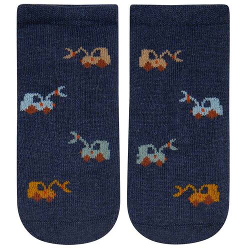 Toshi - Organic Baby Ankle Socks Earthmover [Size: 0-6 Months]