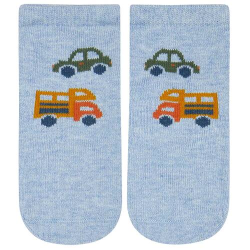 Toshi - Organic Baby Ankle Socks Road Trip [Size: 0-6 Months]