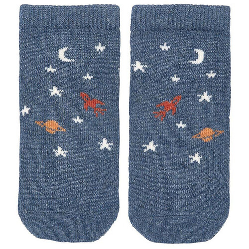 Toshi - Organic Baby Ankle Socks Space Race [Size: 6 - 12 Months]