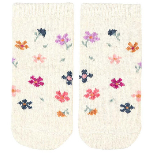 Toshi - Organic Baby Ankle Socks Wild Flowers [Size: 6 - 12 Months]