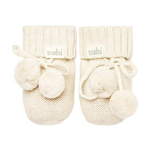 Toshi - Organic Booties Marley Cream [Size: 000]