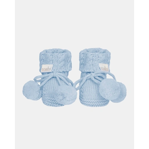 Toshi - Organic Booties Yummy Bluebell [Size: 00]