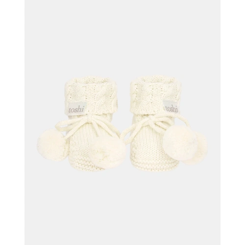 Toshi - Organic Booties Yummy Cream [Size: 00]
