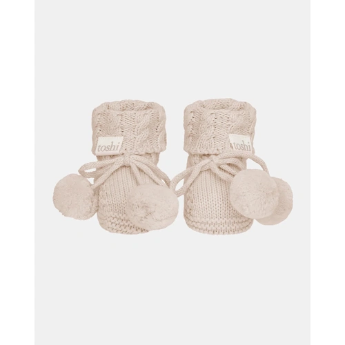 Toshi - Organic Booties Yummy Oatmeal [Size: 00]