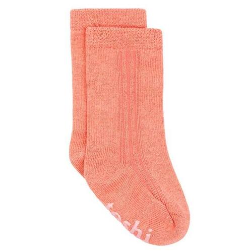 Toshi - Organic Dreamtime Knee High Socks - Coral [Size: 6 - 12 Months]