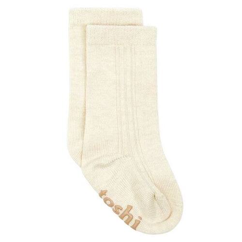 Toshi - Organic Dreamtime Knee High Socks - Feather [Size: 2 - 3 Years]