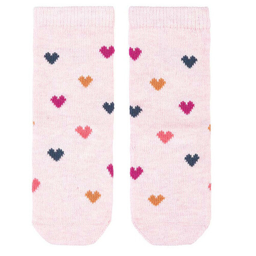 Toshi - Organic Knee Hight Socks Hearts [Size: 6 - 12 Months]