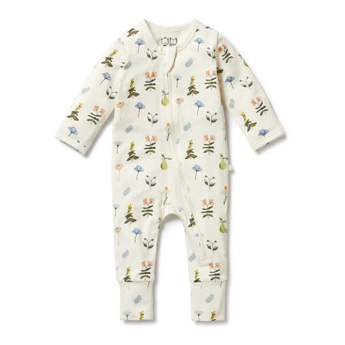 Wilson + Frenchy - Petit Garden Organic Zipsuit with Feet [Size: 0 - 3 Months]
